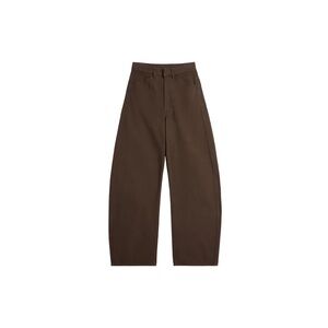 NWOT The Row Barrel Leg Brown Trousers